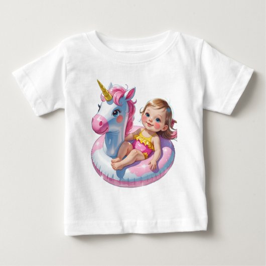 プール日和 ベビーTシャツ (正面)