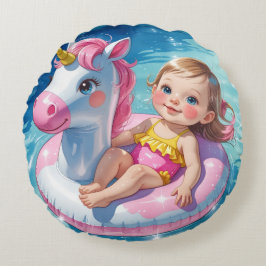 プール日 ラウンドクッション