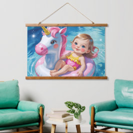 プール日 吊り下げ型タペストリー