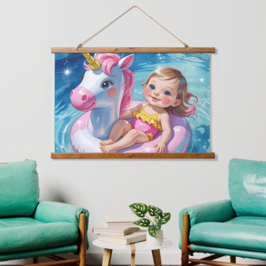 プール日 吊り下げ型タペストリー (リビング)