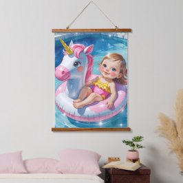 プール日 吊り下げ型タペストリー