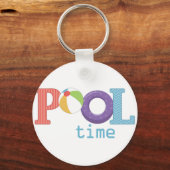 プール時間 キーホルダー (正面)