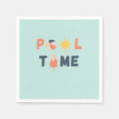 プール時間。ナプキンス&パーティー用品 スタンダードカクテルナプキン (正面)