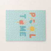 プール時間。パズル ジグソーパズル (横)