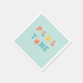 プール時間。パーティーナプキン&サプライズ スタンダードカクテルナプキン (角)