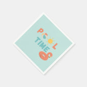 プール時間。パーティーナプキン&サプライズ スタンダードカクテルナプキン (角)