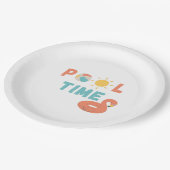 プール時間。パーティープレートと備品 ペーパープレート (アングル)