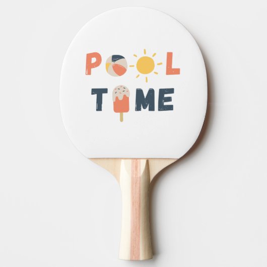 プール時間。卓球ラケット 卓球ラケット (正面)
