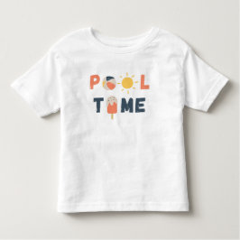プール時間。幼児用Tシャツ&トップス トドラーTシャツ