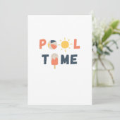 プール時間。招待状とお知らせ 招待状 (スタンド正面)