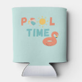 プール時間。缶クーラー 缶クーラー (裏面)