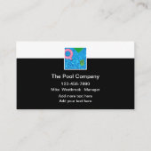 プール最高のサービス新しい名刺 名刺 (正面)