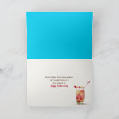 プール母の日の帽子とビーチサンダル カード (内部)