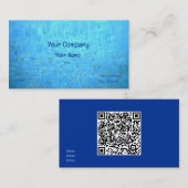 プール水にQRを追加 名刺 (正面/裏面)