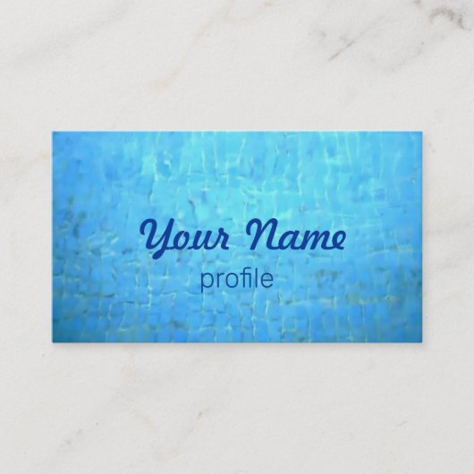 プール水事業カード 名刺 (正面)