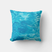 プール水抽象芸術 クッション (正面)