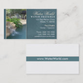 プール水特徴の名刺 名刺 (正面/裏面)