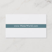 プール水特徴の名刺 名刺 (裏面)