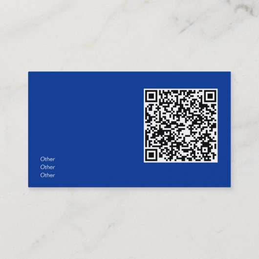 プール水 – QRコード 名刺 (裏面)