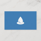 プール清掃サービス名刺&ウォータードロップ 名刺 (裏面)