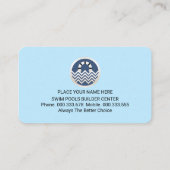 プール監視員 水面 ガード 名刺 (裏面)