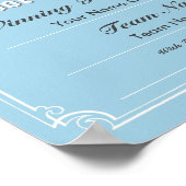 プール競合証明書ポスター ポスター (角)