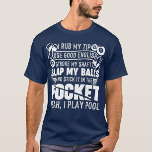 プール笑わされるビリヤードIプ遊ールビリヤード・ギフト Tシャツ