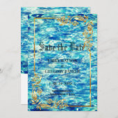 プール結婚の黄金の枠だ セーブザデート (正面/裏面)