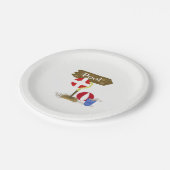 プール記号 ペーパープレート (アングル)