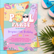 プール誕生日おもしろい夏パーティー