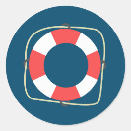 プール誕生日パーティステッカー ラウンドシール