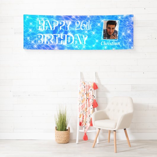プール誕生日パーティーウォーターパーティービーチパーティー写真 横断幕 (インサイチュ)
