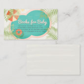 プール赤ちゃんシャワーBeigeブックリクエスト エンクロージャーカード (正面/裏面)