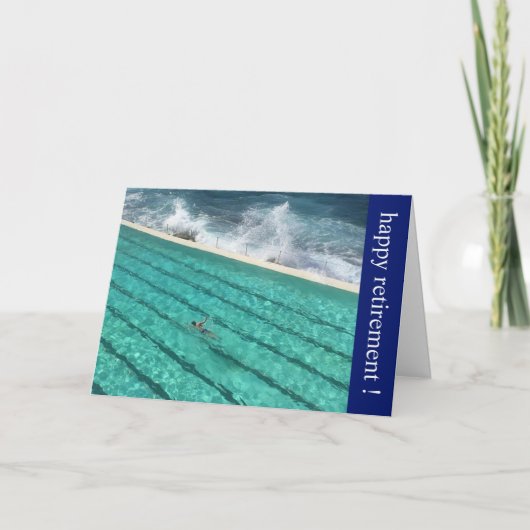 プール退職したー カード (正面)