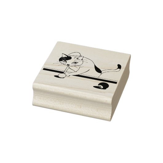 プール遊の猫のスタンプ ラバースタンプ (スタンプ)