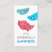 プール遊日夏休み子供 コーリングカード (正面)