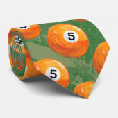 プール5ボールパタ絵を描ーン ネクタイ (ロール)
