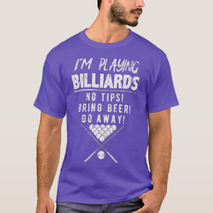 プール8ボールデザイン男性へイ遊ムズビリヤード Tシャツ