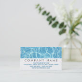 プール・ウォーター・ビジネス・カード 名刺 (スタンド正面)