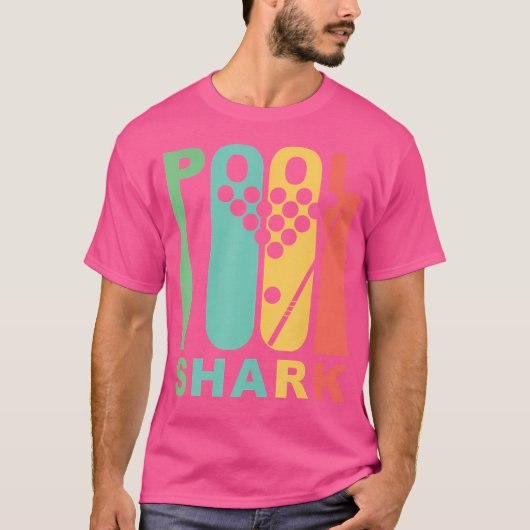 プール・シャーク・ビリヤード Tシャツ (正面)