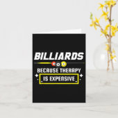 プール・シャーク・プール選手ビリヤード・ビリヤード カード (黄色い花)