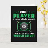 プール·スヌーカー·ビリヤード8ボール·ビリヤード·ギおもしろいフト カード (黄色い花)