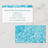 プール、スパ、ホットタブ保守修理サービス 名刺 (正面/裏面)