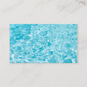 プール、スパ、ホットタブ保守修理サービス 名刺 (裏面)