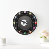 プール(ビリヤード) 8ボール時計 ラージ壁時計 (ホーム)