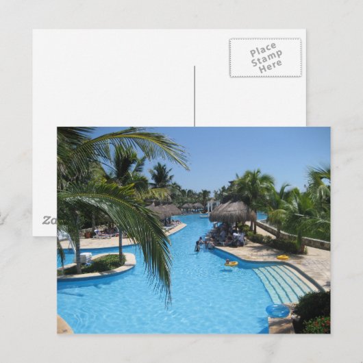 プール ポストカード (正面/裏面)