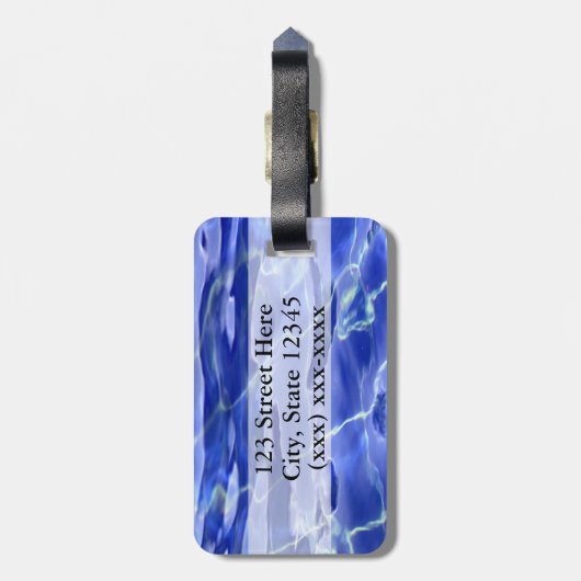 プール ラゲッジタグ (裏面縦)