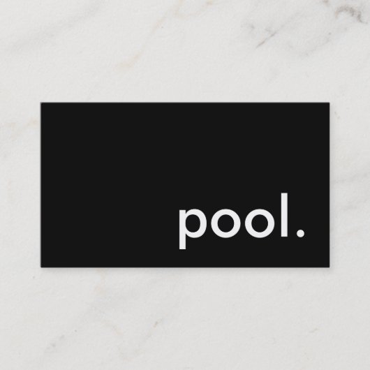 プール 名刺 (正面)