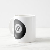 プール- 8球 コーヒーマグカップ (正面左)