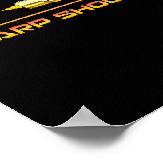 プールLlシャープなシューティングゲームズビリヤードのガンイエロー ポスター (角)